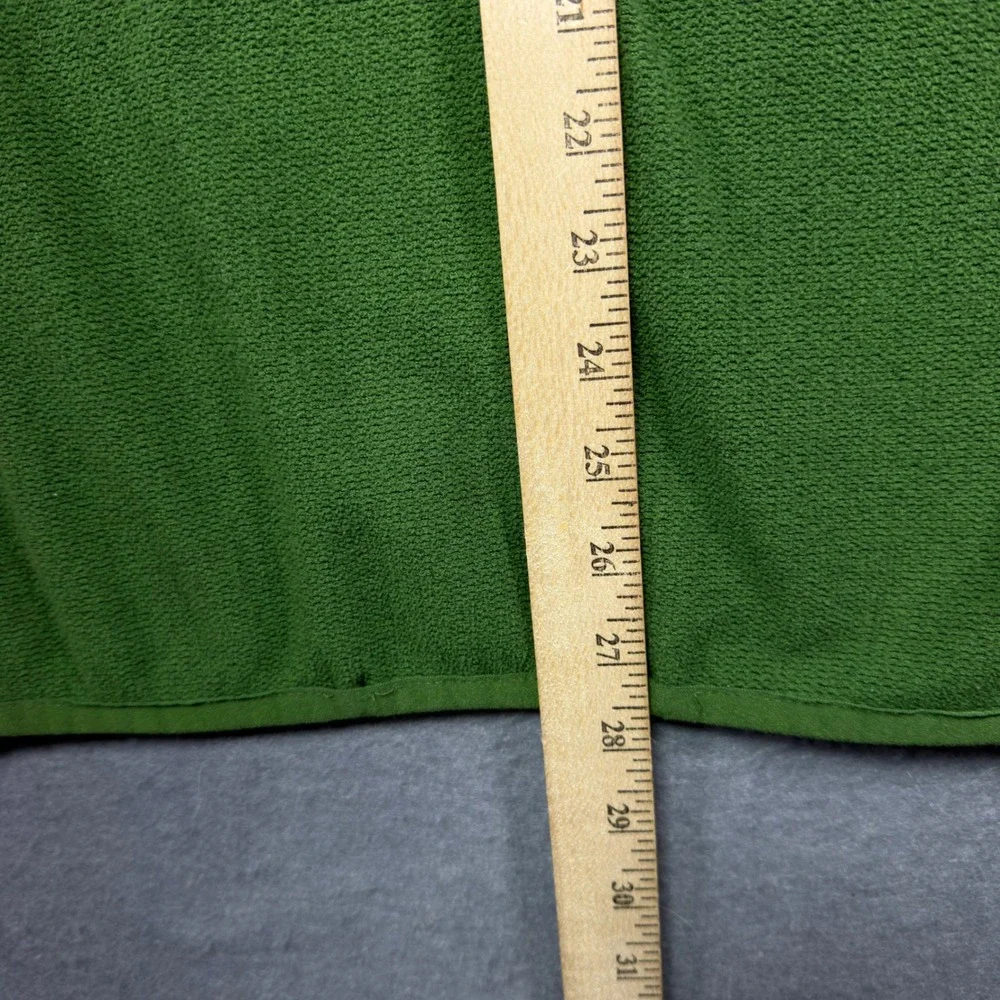 Columbia Mens Omni-Wick Quarter Zip Fleece Pullover Green XL Textured Outdoor
